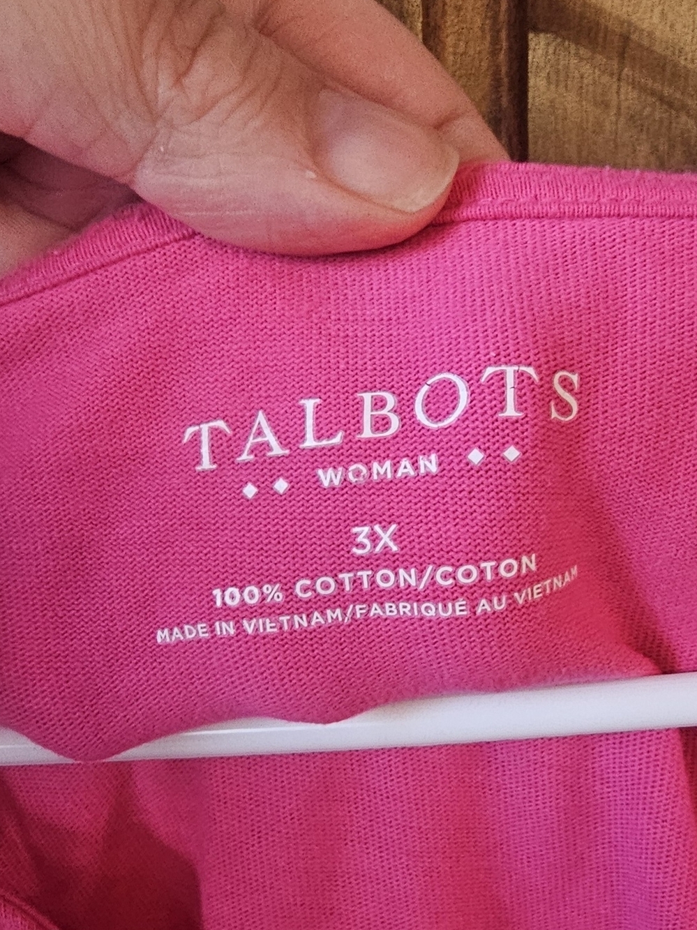 Talbots Hot Pink Bell Sleeve Scoop Neck Tee - Size 3x - Picture 7 of 8